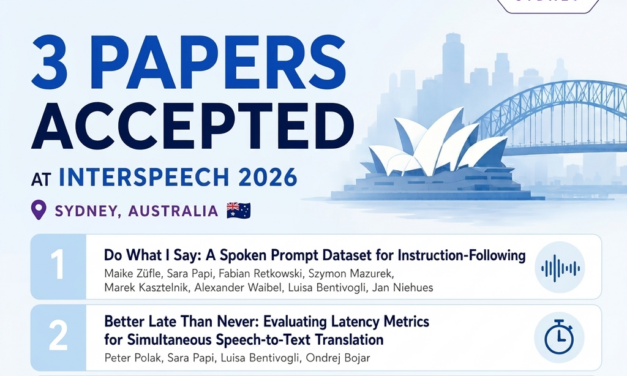 3 Papers Accepted at INTERSPEECH 2026